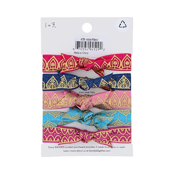 Hair Ties Classic Gold Foil 3