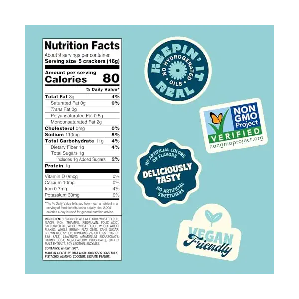Original Stoneground Wheat Crackers, 5 OZ 2