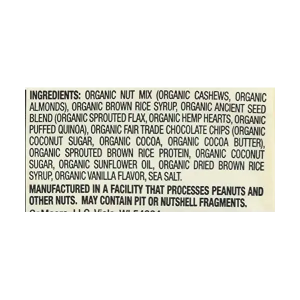 Organic Chocolate Nuts Sea Salt Thrive Bar, 1.4 OZ 4
