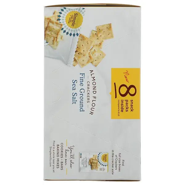 Fine Ground Sea Salt Crackers Snack Pack 8ct, 0.8 OZ 4