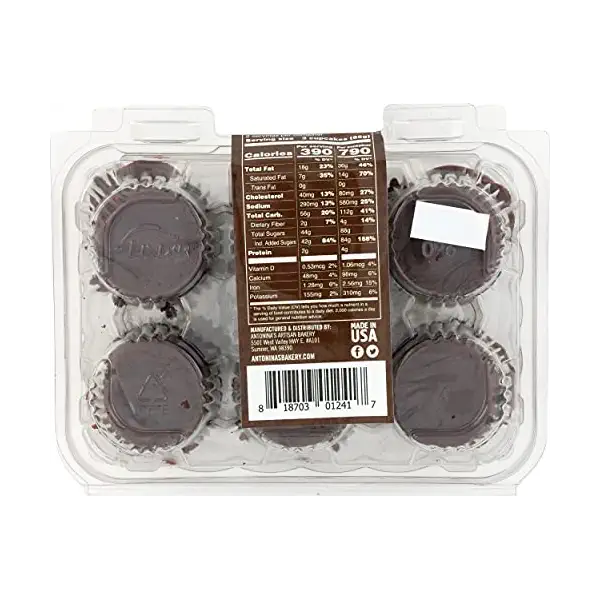 Cupcake Mini Double Chocolate 6pk Double Chocolate 2