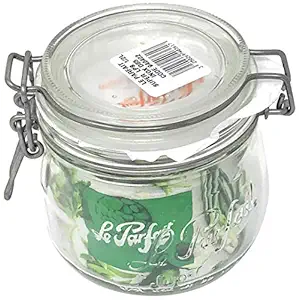 Rounded French Glass Storage Jar 16 Ounce, 1 EA