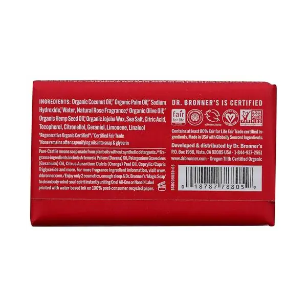 Rose Castile Bar Soap, 5 OZ 2