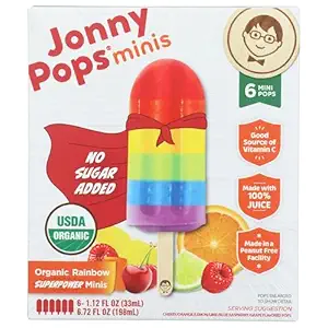 Organic Superpower Rainbow Mini Pops, 6.72 FZ