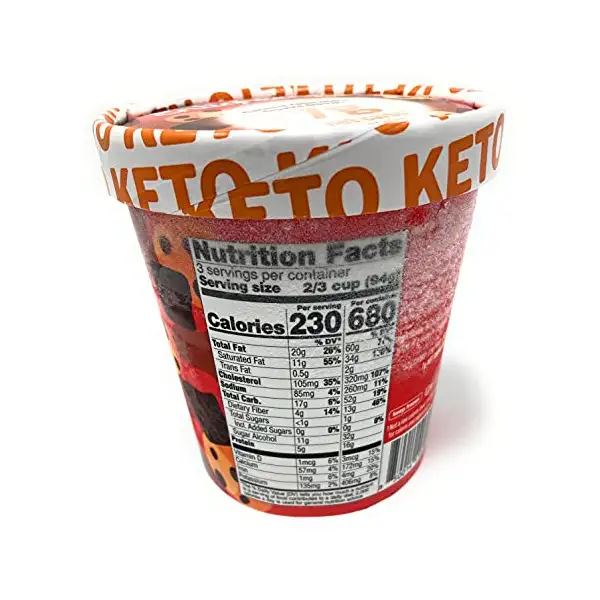 Caramel Chocolate Double Dough Keto Ice Cream, 1 PT 3