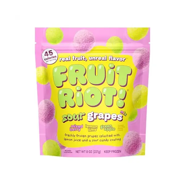 Sour Candy Mixed Grapes, 8 OZ 1