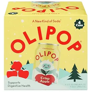 Crisp Apple Prebiotic Soda 4pk, 355 ML