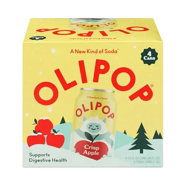 Crisp Apple Prebiotic Soda 4pk, 355 ML 1