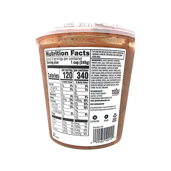 Black Bean Chili with Quinoa, 24 OZ 4