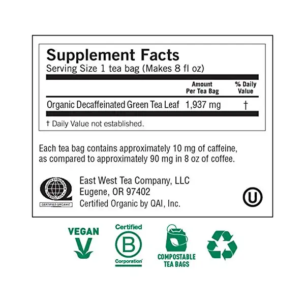 Organic Decaf Pure Green Tea, 16 CT 4