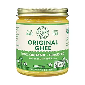 Organic Grass fed Ghee, 7.8 OZ