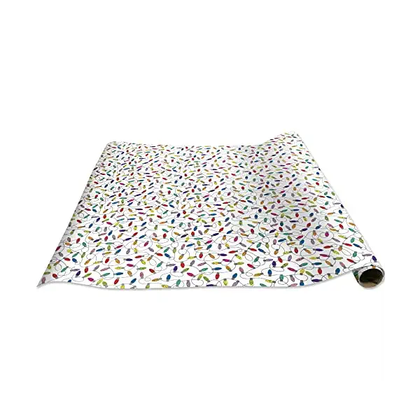 Christmas Lights White Jumbo Roll Wrap, 1 EA 3