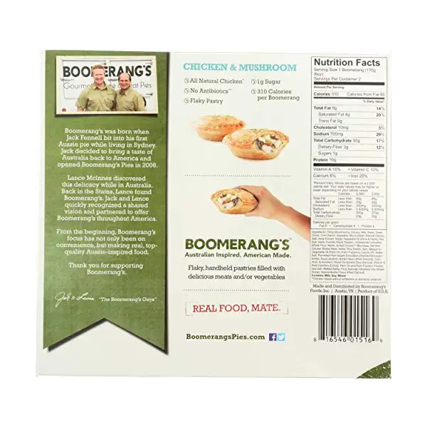 Aussies Pies Chicken Mushroom, 6 OZ 2