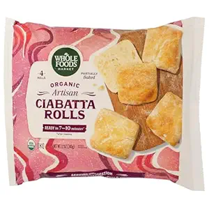 Organic Take & Bake Ciabatta Rolls, 12 OZ