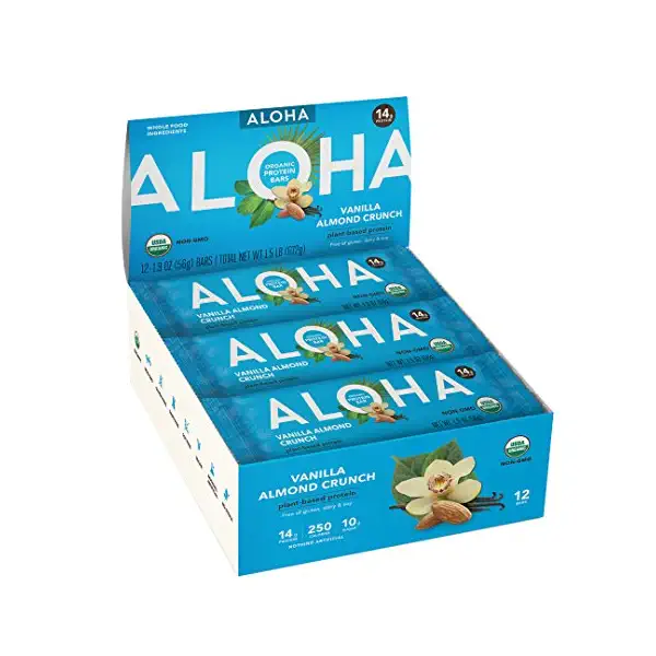 Organic Vanilla Almond Crunch Bar 12 Count, 1.98 OZ 10