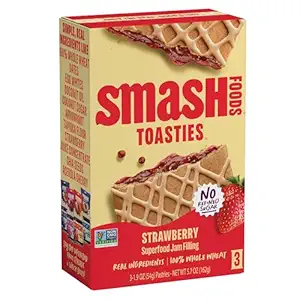 Smash Foods Strawberry Smash Toasties 3 Count, 5.7 OZ