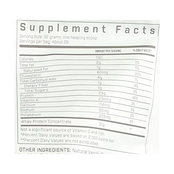 Vanilla Whey Protein Powder, 31.9 OZ 3