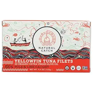 Yellowfin Tuna Fillets In EVOO, 4.4 OZ