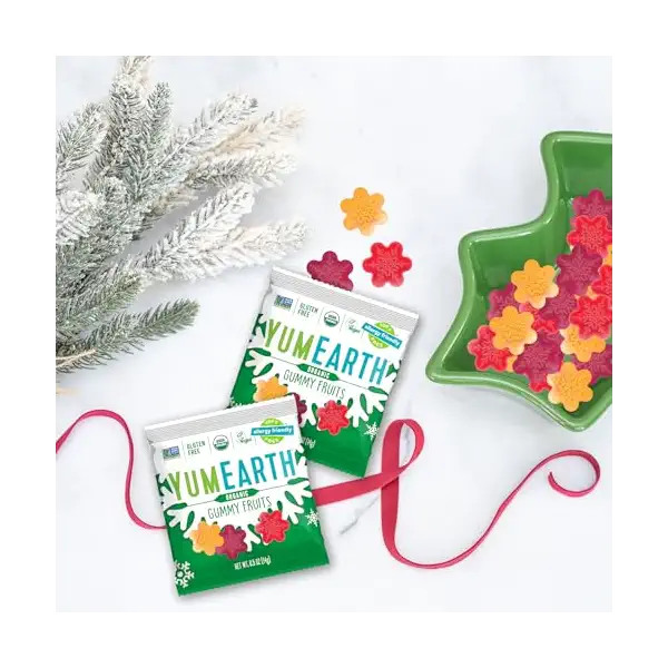 Organic Holiday Gummy Fruits 15ct, 7.5 OZ 4