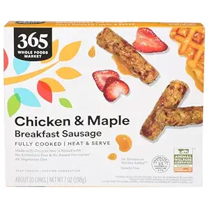 365 by Whole Foods Market, Chicken Sausage, Breakfast Link Maple, Step 2, 7 Ounce