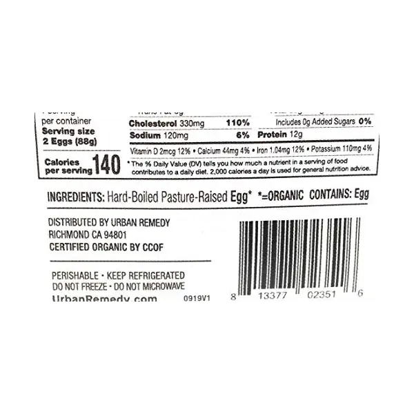 Organic Pasture Raised Eggs 2 Count, 3 OZ 2