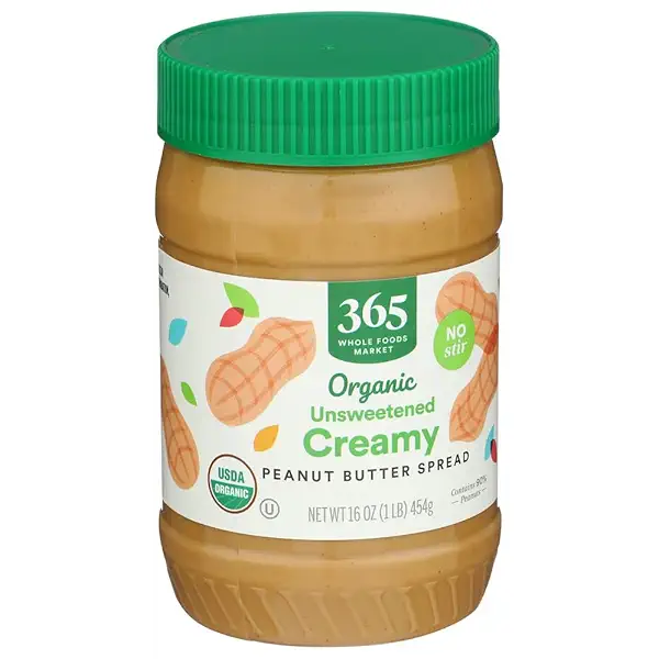 Organic Unsweetened Peanut Butter, 16 OZ 2