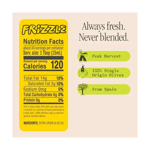 Frizzle Olive Oil 2L, 67.6 FZ 5