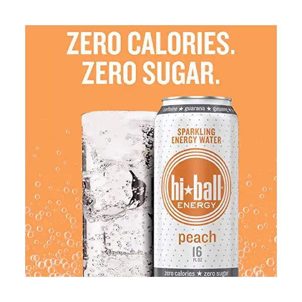 Peach Sparkling Energy Water Case, 16 FZ 3