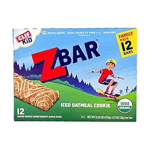 Organic Iced Oatmeal Cookie Z Bar 12 Count, 15.24 OZ