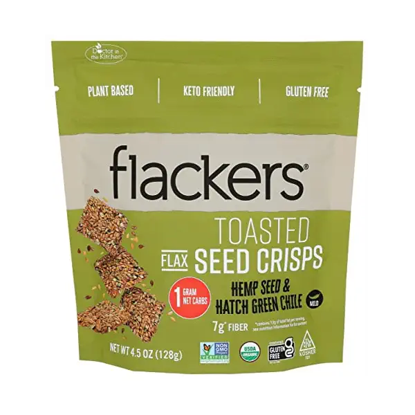 Organic Hemp Seed & Hatch Green Chile Crisps, 4.5 OZ 1