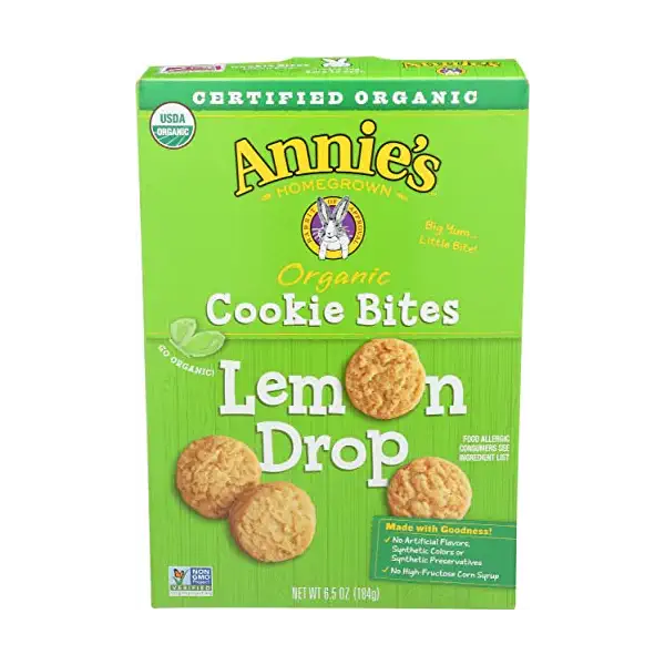 Organic Lemon Drop Cookie Bites, 6.5 OZ 1