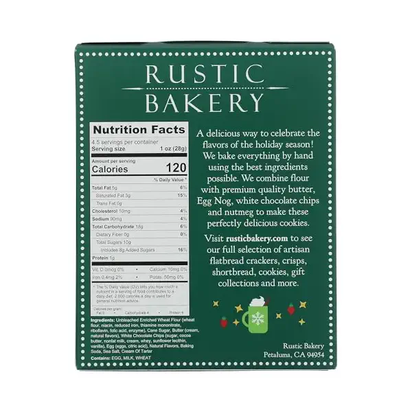 Egg Nog Cookies, 4.5 OZ 2