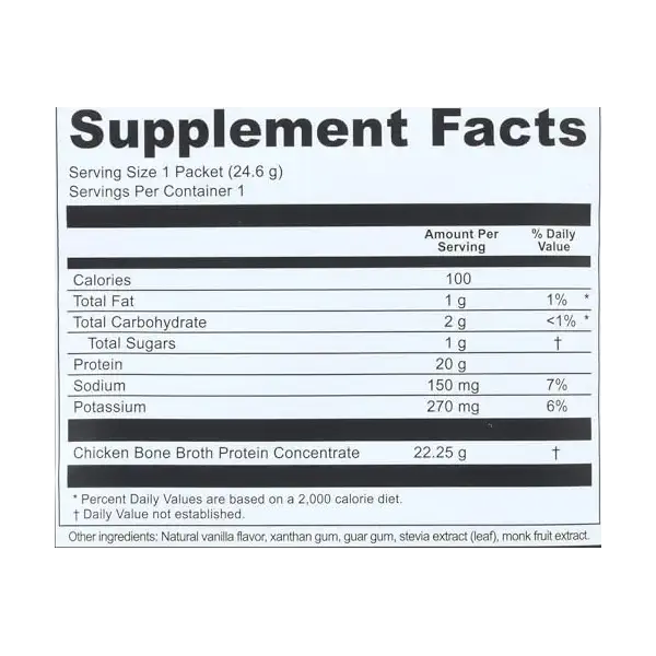 Vanilla Bone Broth Protein, 0.87 OZ 3