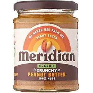 Organic Crunchy No Salt Peanut Butter, 280 GR