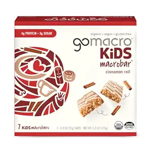 Organic Cinnamon Roll Kids Bar 7 Count, 6.3 OZ