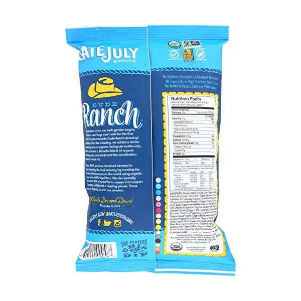 Organic Dude Ranch Tortilla Chip, 5.5 OZ 2