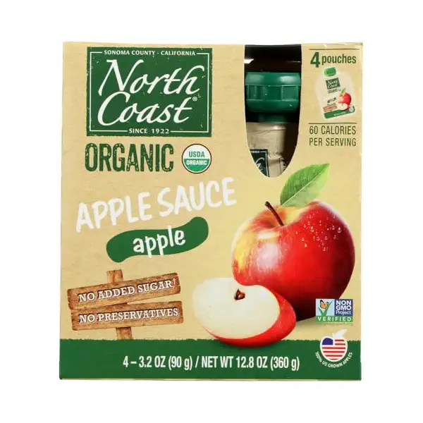 Organic Applesauce Pouches, 12.8 OZ 1
