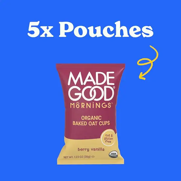 Organic Berry Vanilla Oat Cups 5ct, 1.23 OZ 2