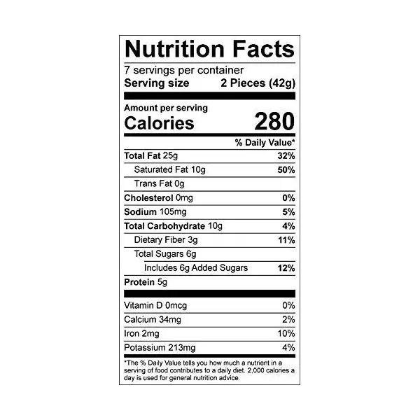 Organic Cacao Sunflower Squares 7ct, 1.5 OZ 2