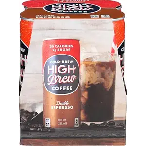 Double Espresso Cold Brew Coffee 4 Pack, 8 FZ