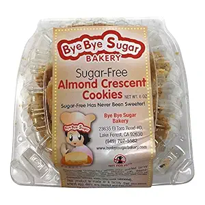 Almond Crescent Cookie Container 6 Count, 6 OZ