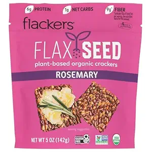 Organic Rosemary Flax Crackers, 5 OZ