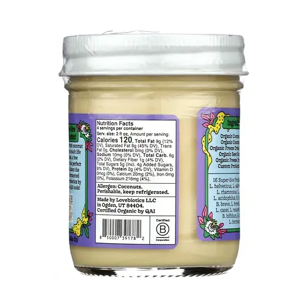 Organic Wild Passionfruit Coconut Yogurt, 8 OZ 2
