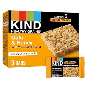 Oats & Honey w Coconut Granola Bar 5 Pack, 6.2 OZ