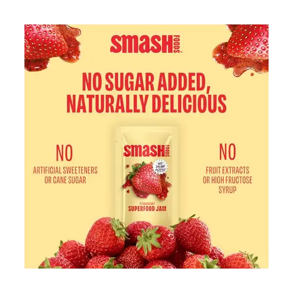 Strawberry Superfood Jam Sgl, 1.15 OZ 6