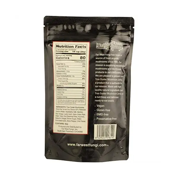 Spicy Tree Oyster Mushroom Jerky 2