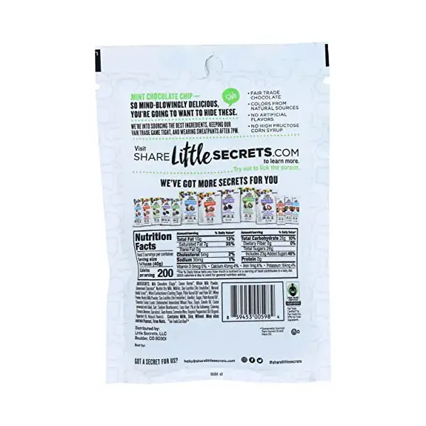 Mint Chocolate Chip Milk Chocolate Pieces, 4.5 OZ 2