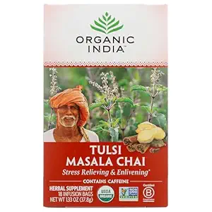 Organic Tulsi Masala Chai, 18 CT