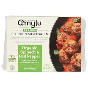 Organic Spinach & Red Pepper Chicken Meatballs, 10 OZ