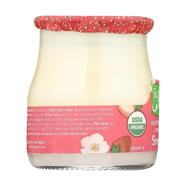 Organic Strawberry Yogurt, 4.75 OZ 6